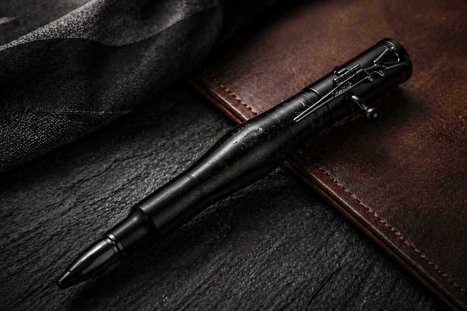 .30 Cal Bolt-Action Pen – Midnight Forge Edition - Image 3