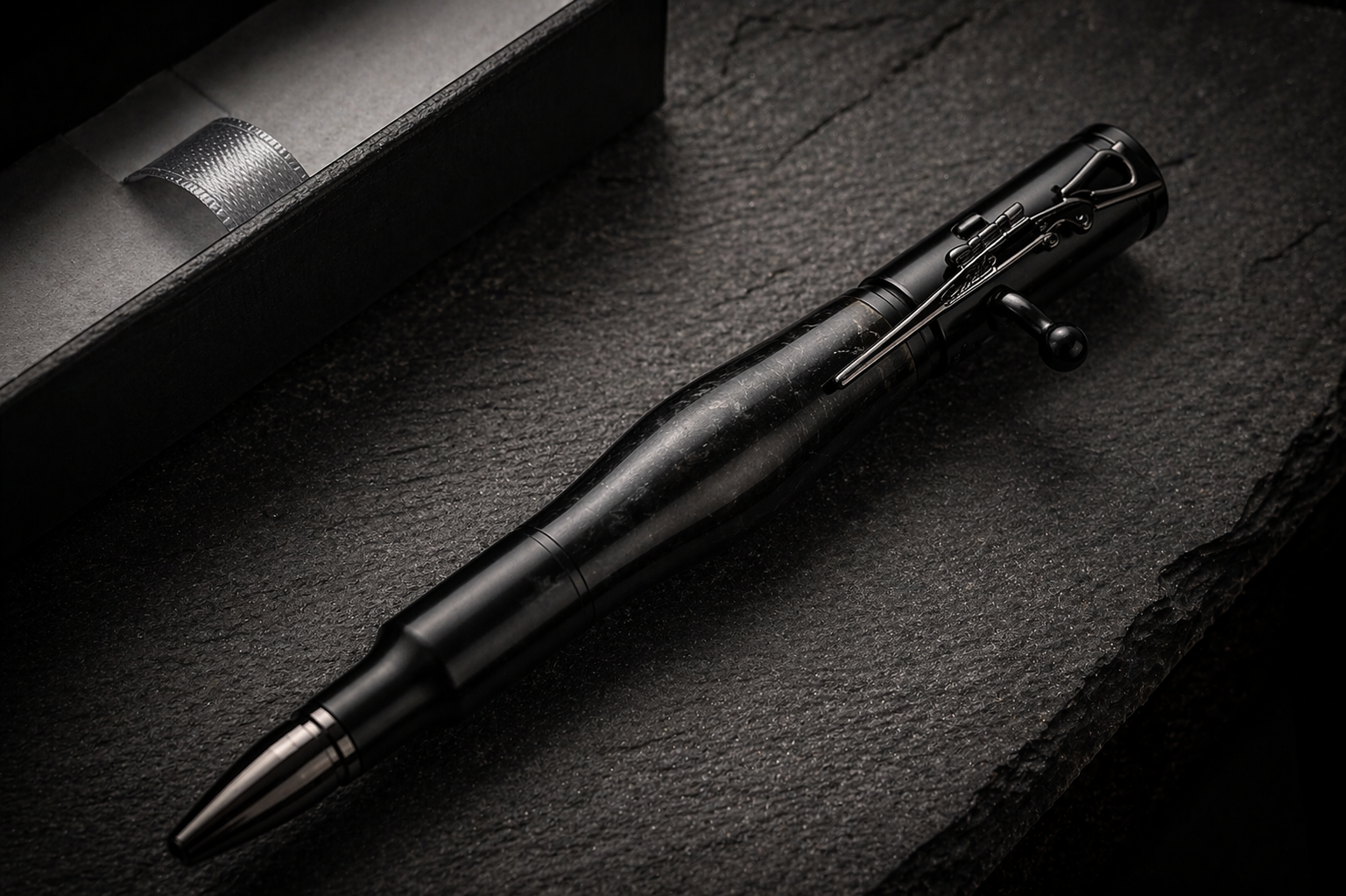 .30 Cal Bolt-Action Pen – Midnight Forge Edition - Image 2